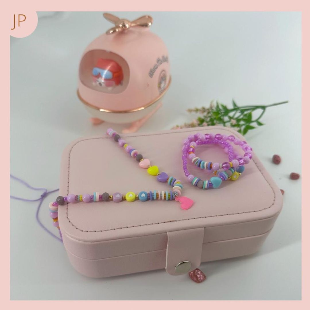 Set collar pulseras Moradas Infantil