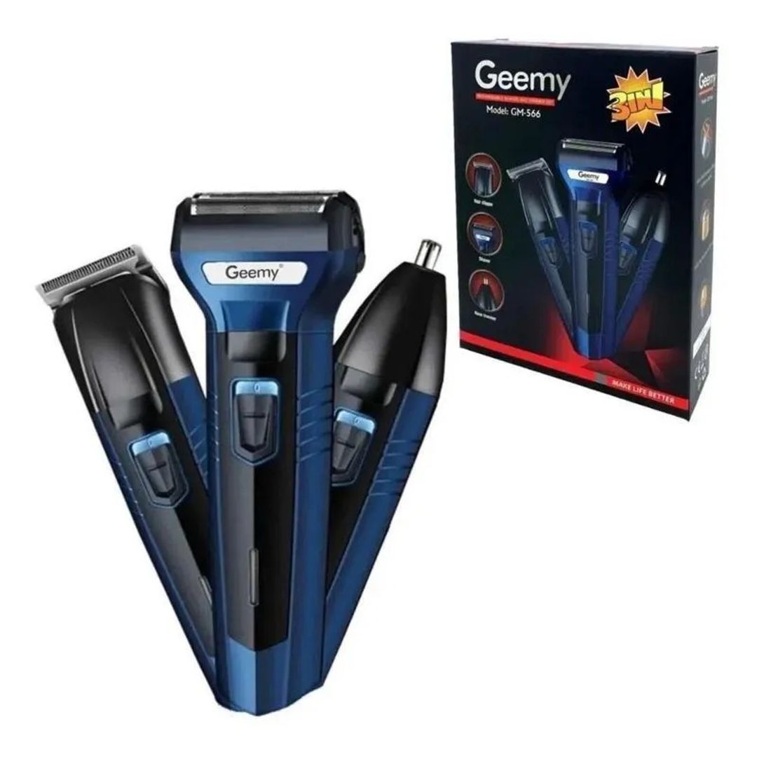 Maquina Afeitar Electrica Recargable 3 En 1 Geemy Gm 595