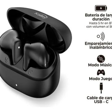 AUDIFONOS KALLEY INALAMBRICOS NEGRO - imagen 1