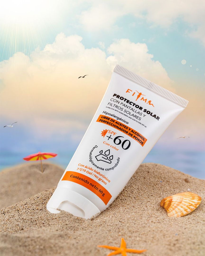PROTECTOR SOLAR SPF 60 (CON COLOR)