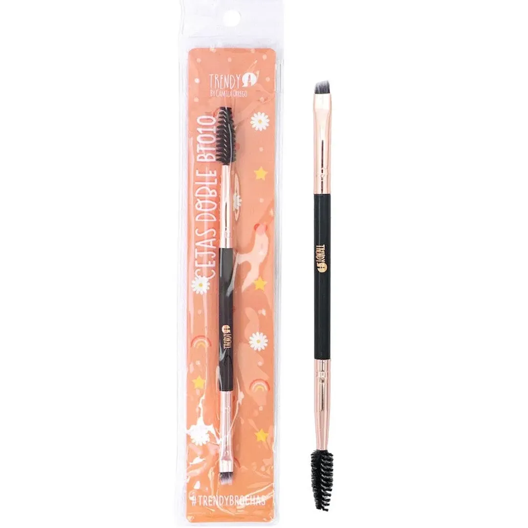 BROCHA DE CEJAS DOBLE TRENDY BT010