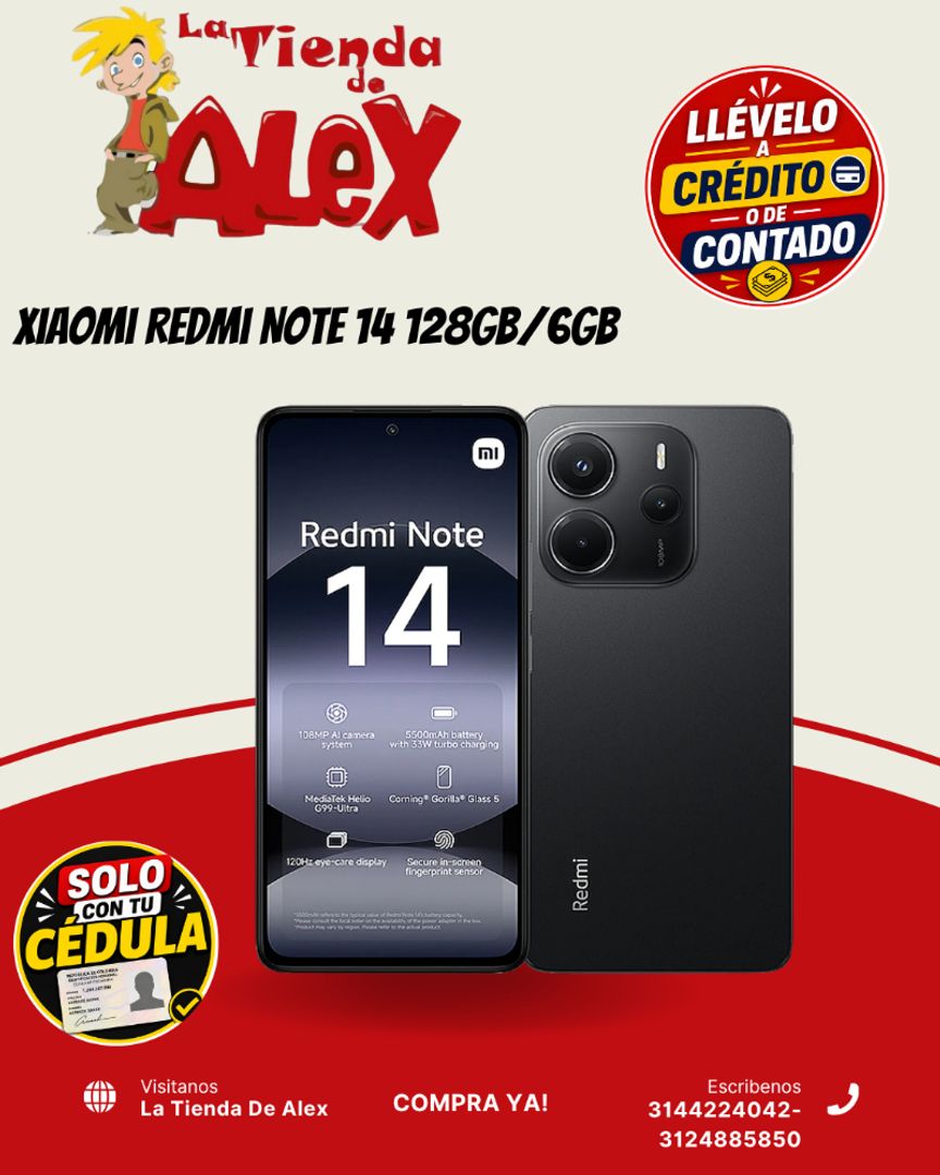 Xiaomi Redmi Note 14 128GB/6GB
