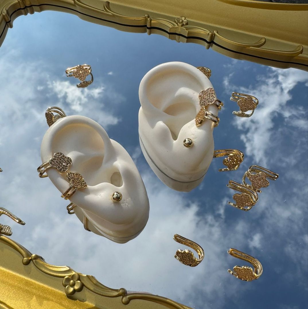 Ear cuff rodio 