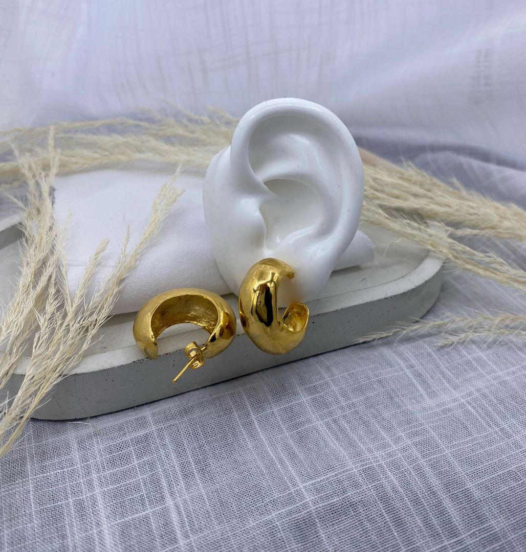 Topo candonga, bronce con baño de oro 