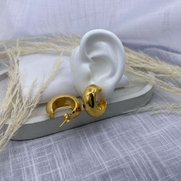 Imagen del producto Topo candonga, bronce con baño de oro 