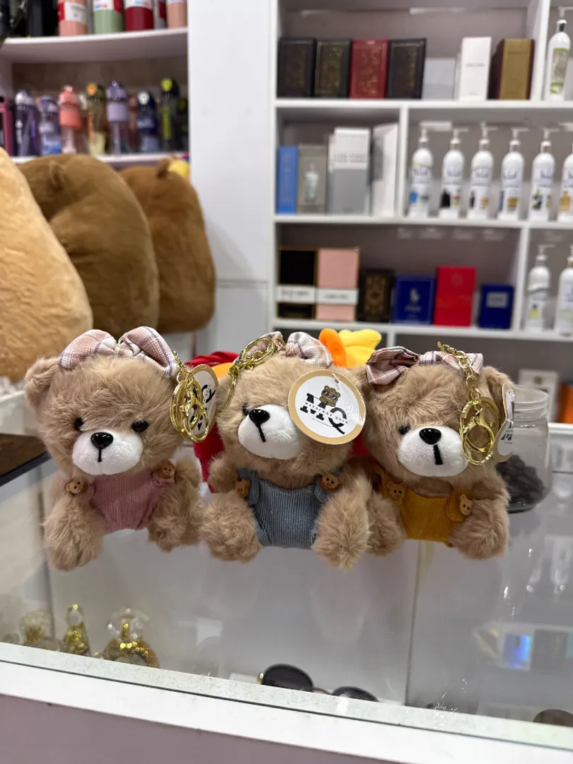 Llaveros de oso overol 