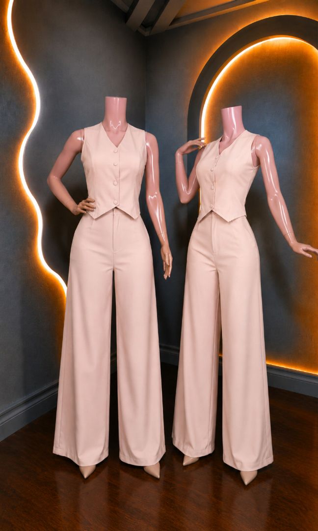 CONJUNTO CHALECO BLONDA 
