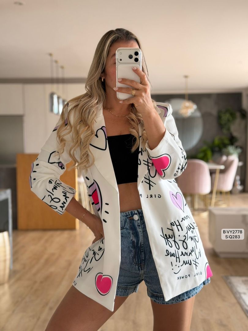 BLAZER CORAZONES VY2778
