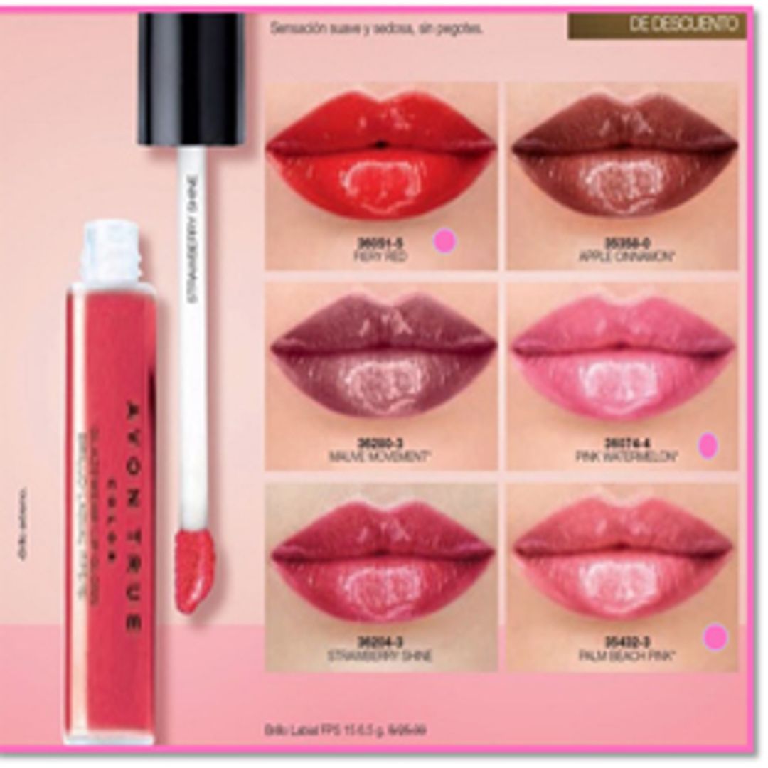 BRILLO LABIAL AVON TRUE