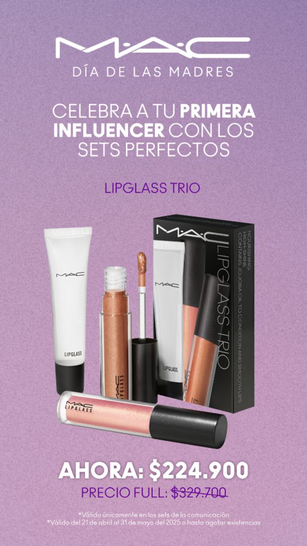 MAC GLOSSED OUT LIPGLASS TRIO ULTRA BRILLANT