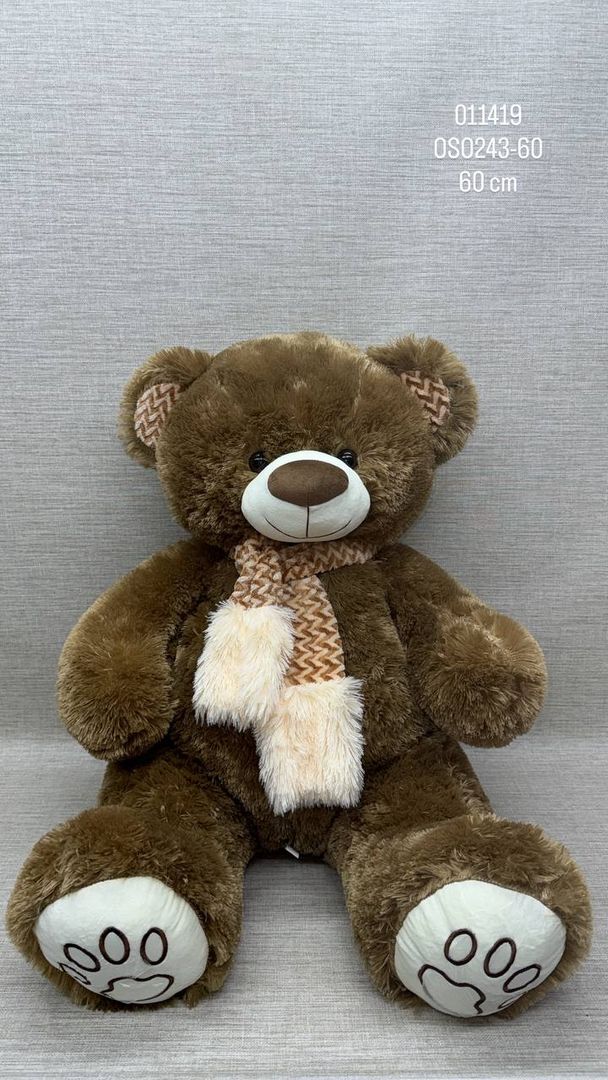 OSO OSCURO CON BUFANDA 60 CM
