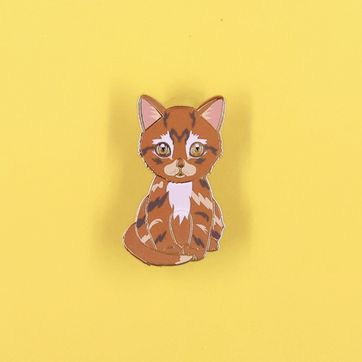 PIN GATO MARRÓN - imagen 1