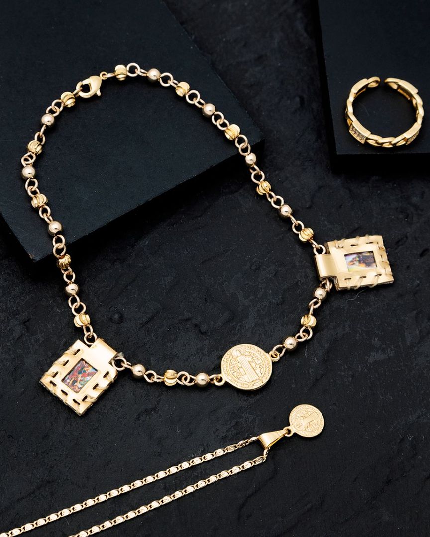 Tobillera san Benito escapularios 