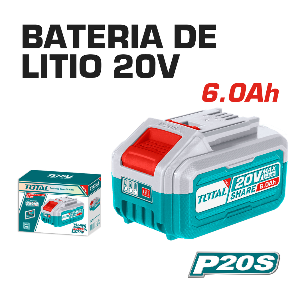 BATERIA DE LITIO 20V 6.0 AH 