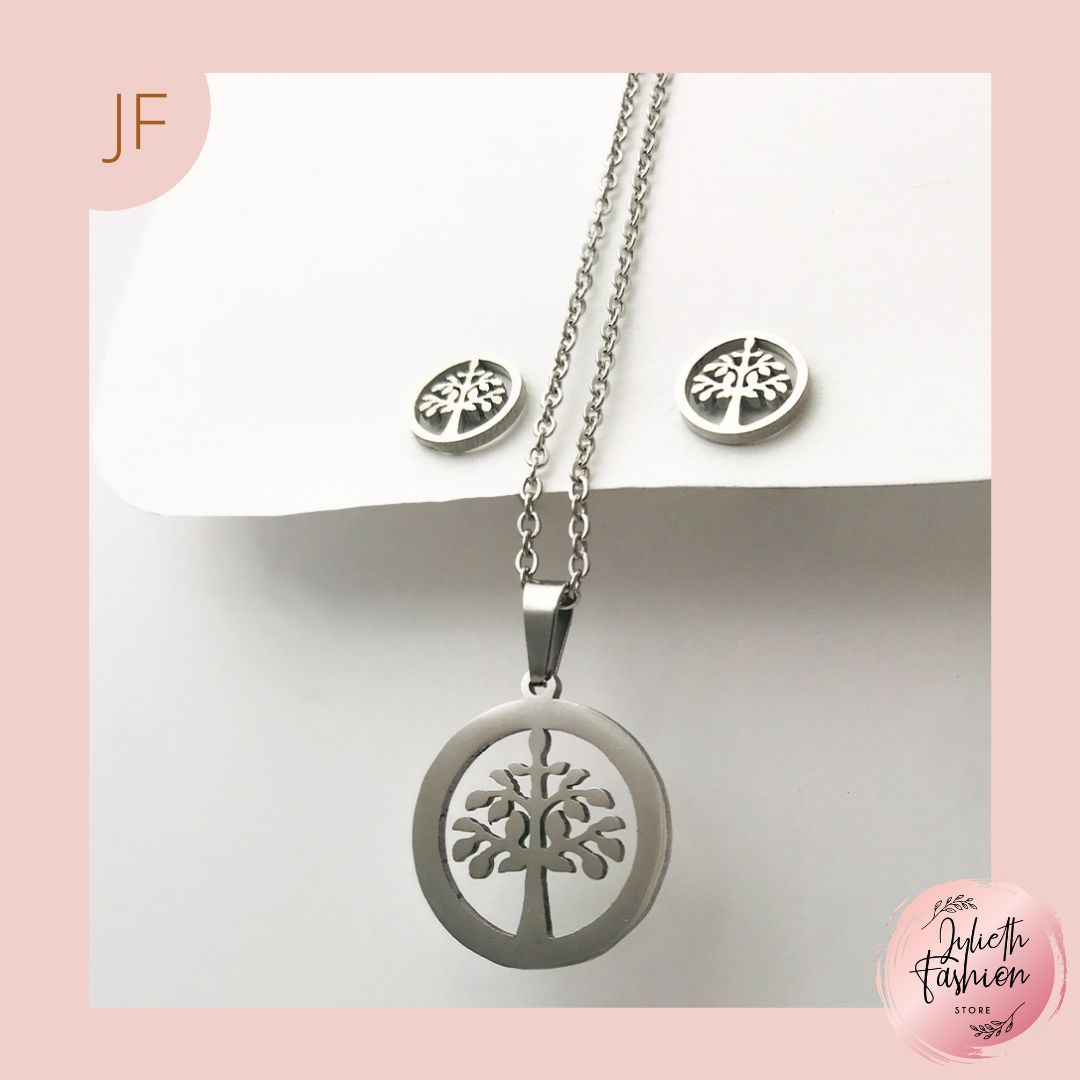 CONJUNTO COLLAR DIJE ARETES 