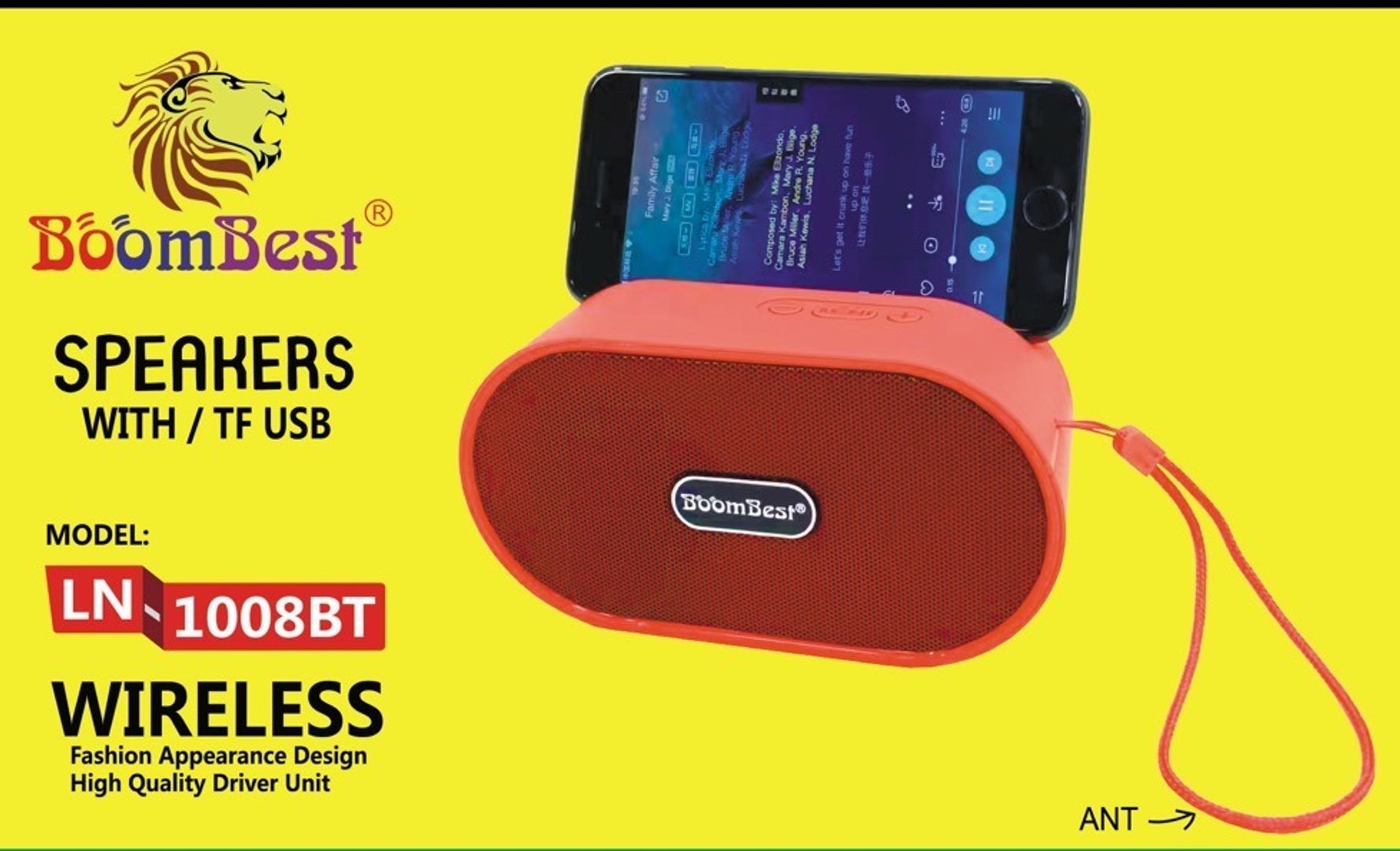 PARLANTE OVALADO LN-1008BT