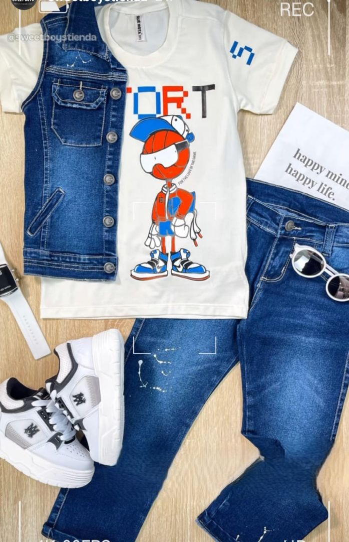 Conjunto tres piezas para niño