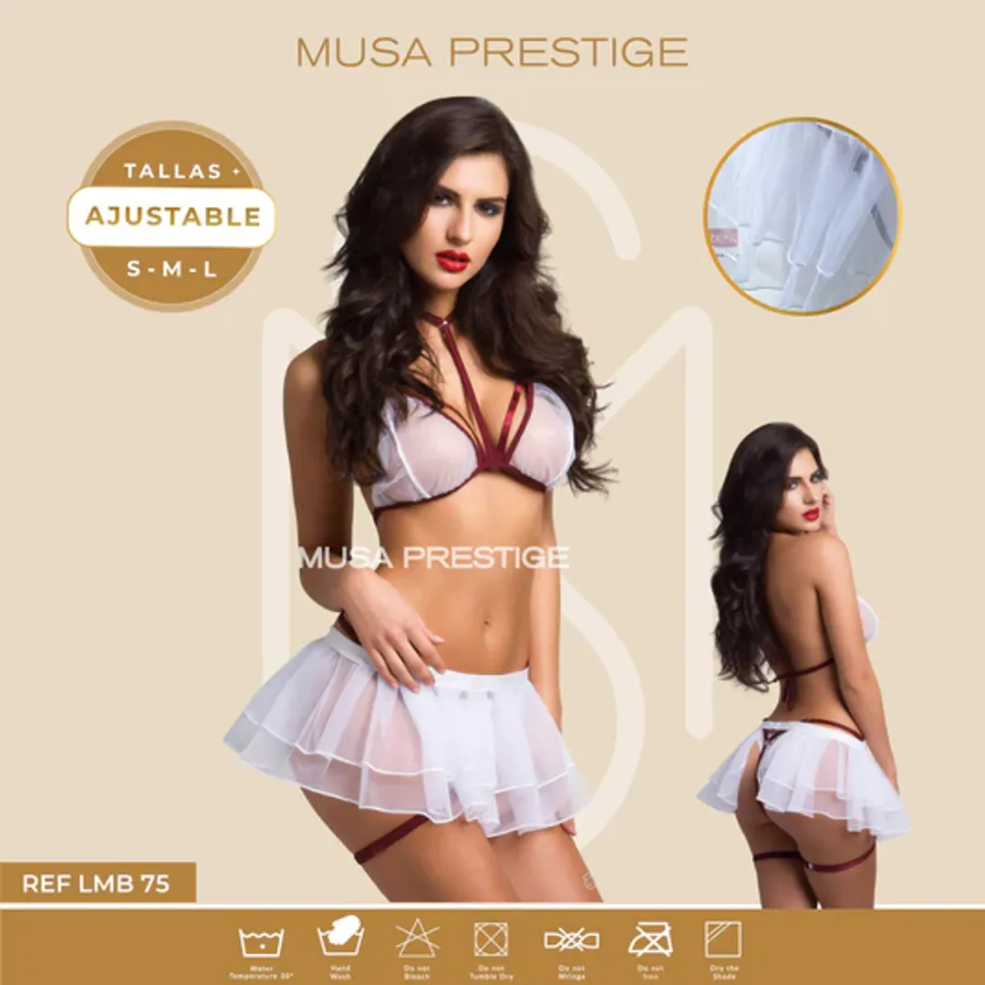 CONJUNTO NEGRO DE FALDA LMB75