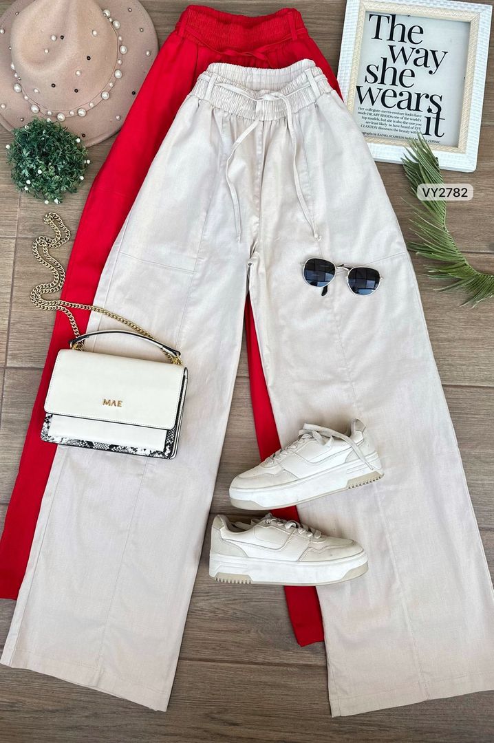 PANTALON EN LINO CORDON  VY2782