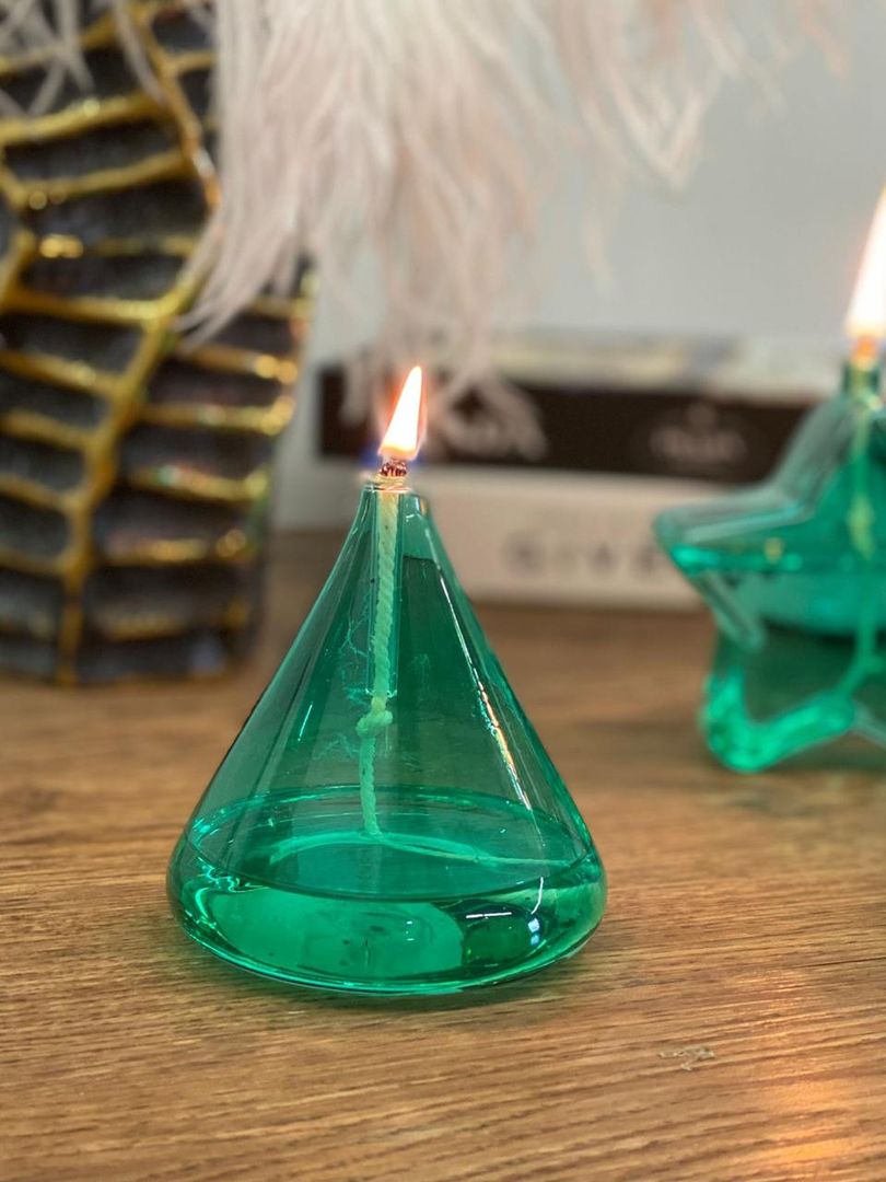 Velas de Cristal Verde