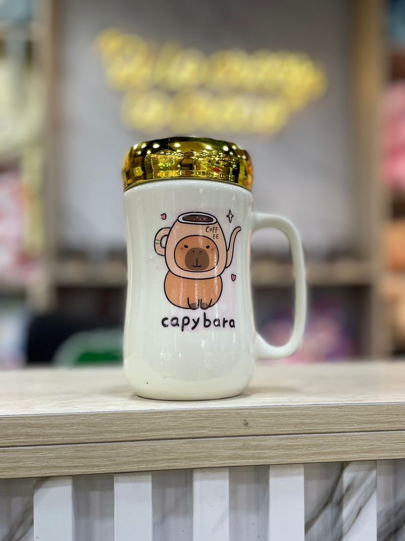 MUG TAPA ESPEJO CAPIBARA 