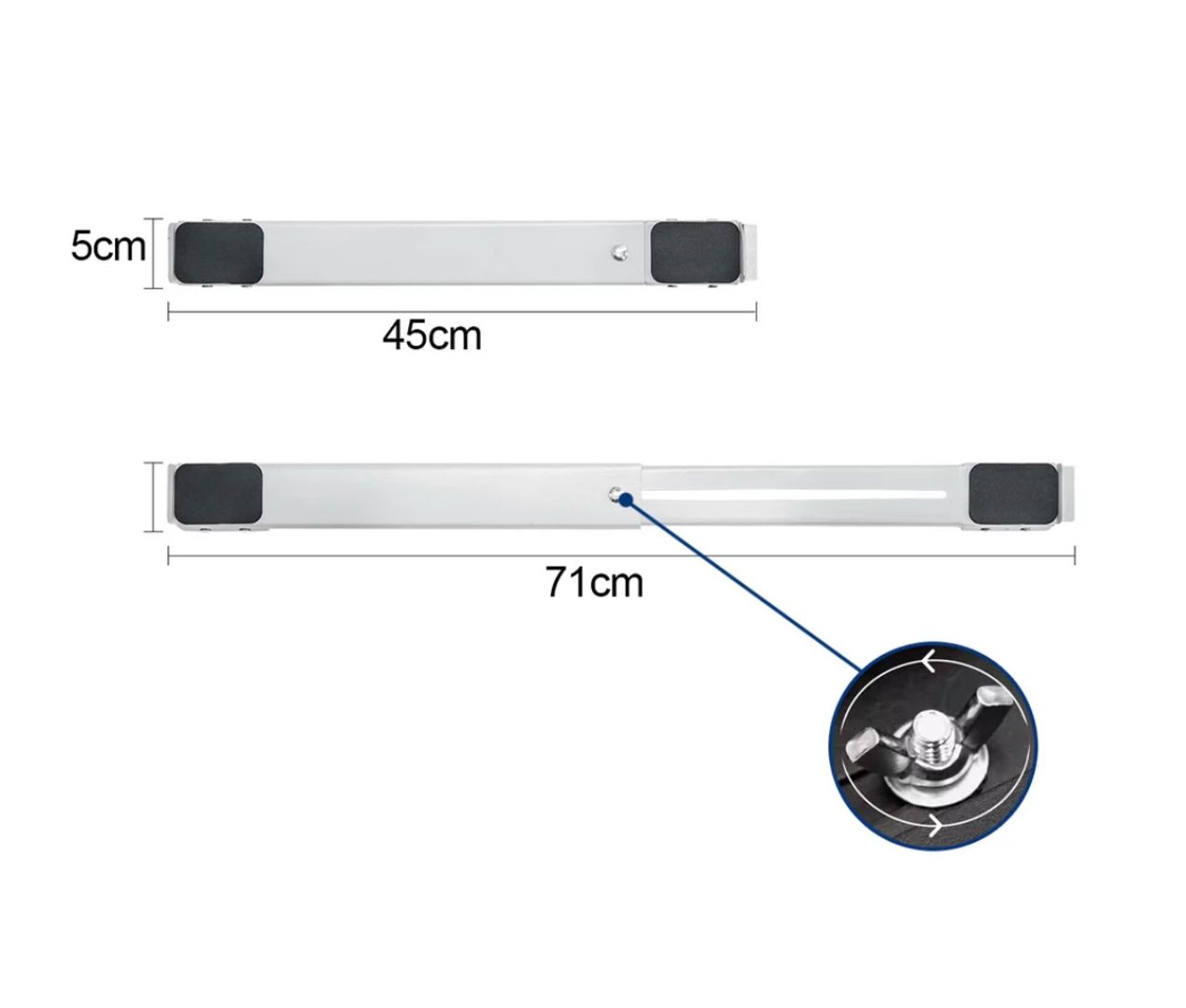 Base rodachin ajustable