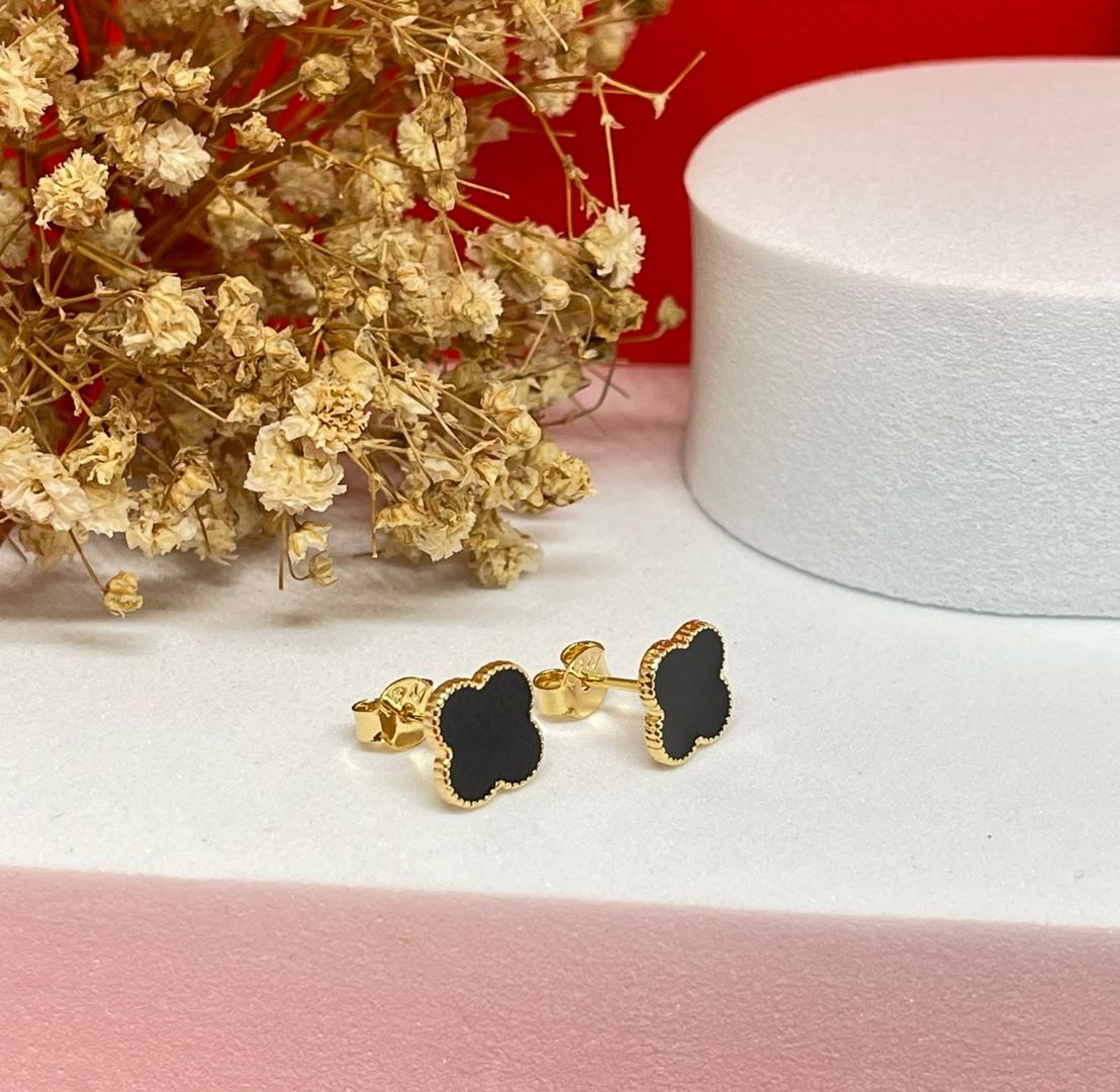 Topos van cleef 10mm negros medianos