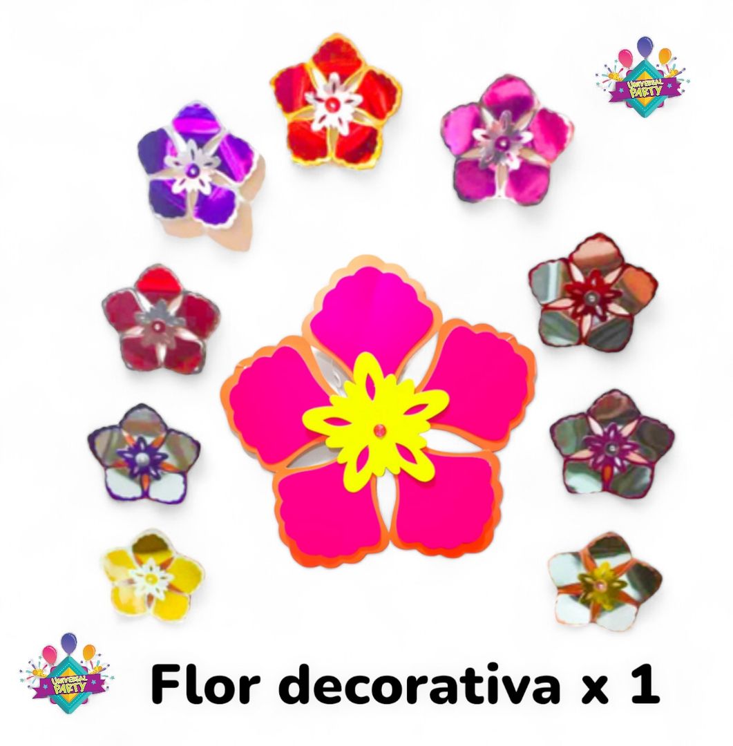 FLORES DECORATIVAS x 1