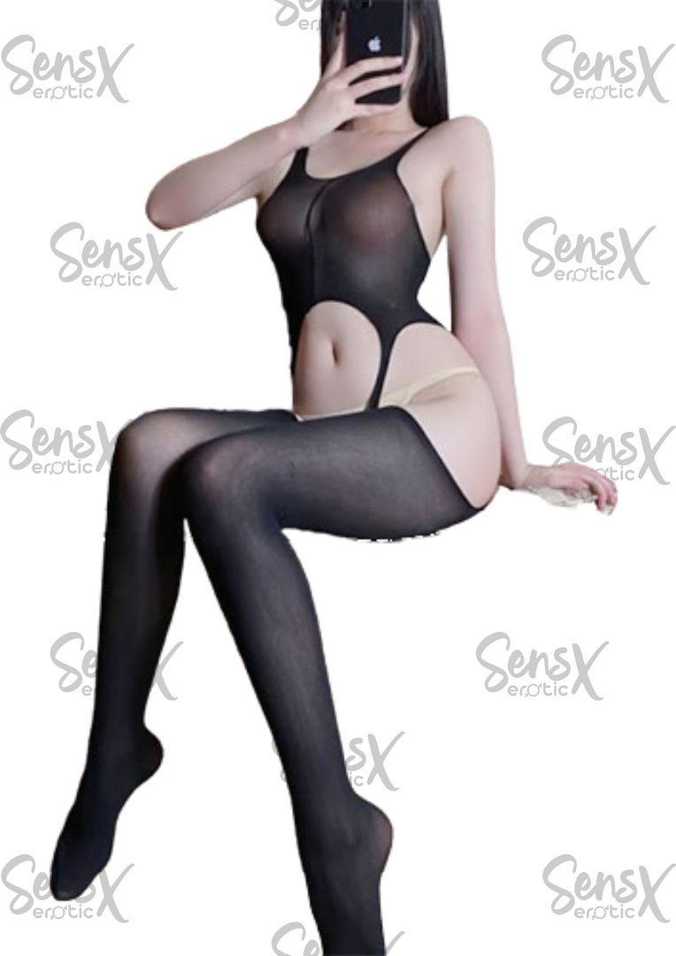 TRAJE EROTICO DE MALLA SIN ENTREPIERNA