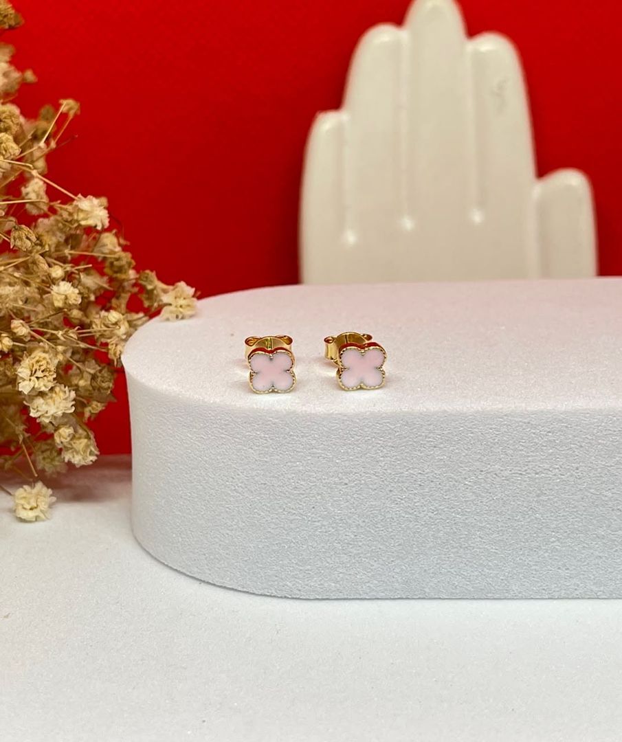 Topos van cleef rosados pequeños 5mm