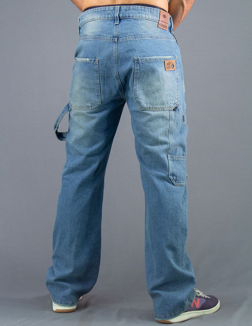 JEANS OVER CARPINTERO AZUL VERDOSO