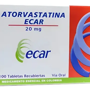 Imagen del producto ATORVASTATINA 20MG ECAR SOB X 10 TAB