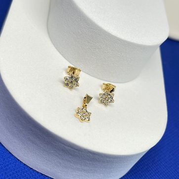 Conjunto flor cristal 6mm - imagen 1