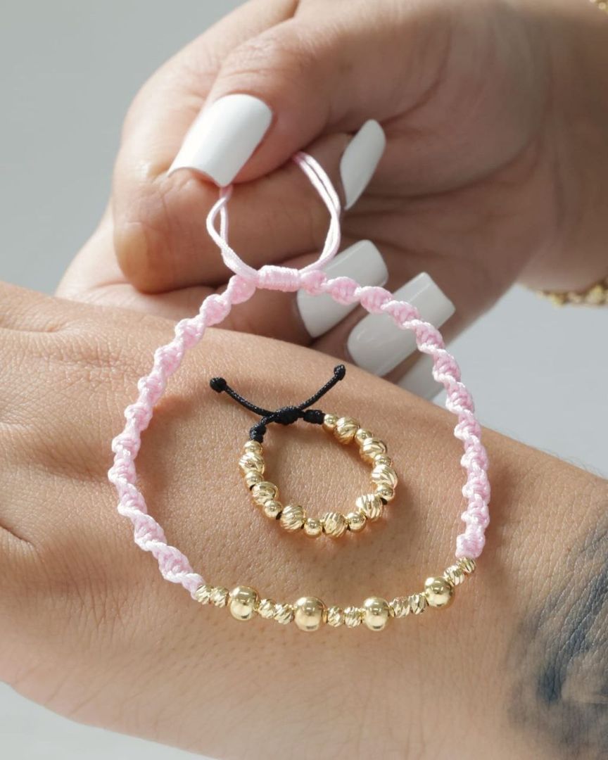 ANILLO ARTESANAL FRANCISCANO ROSADO