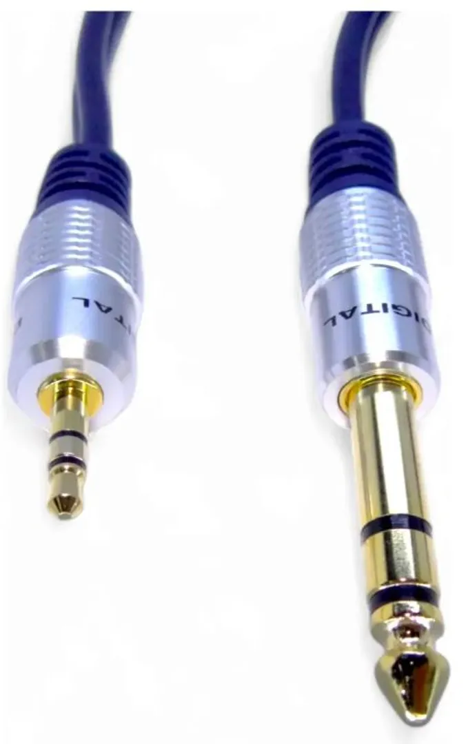 Cable DIGITAL 1x1 6.3mm estéreo a 3.5mm 3.6mt.
