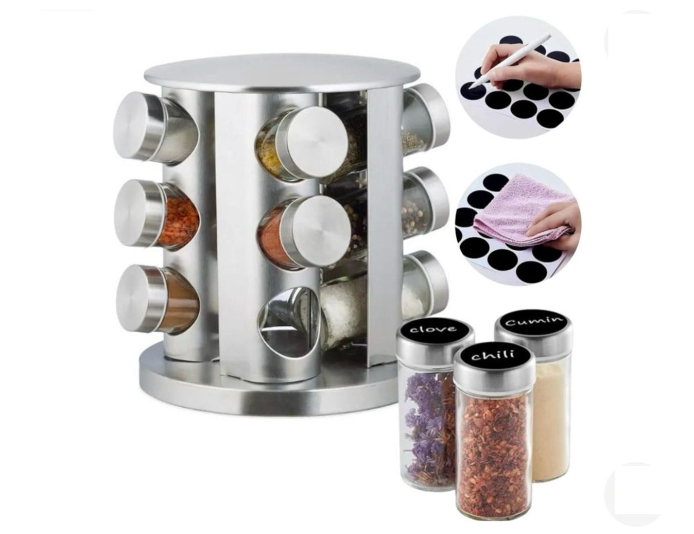 CONDIMENTERO GIRATORIO X 12 - ZH01