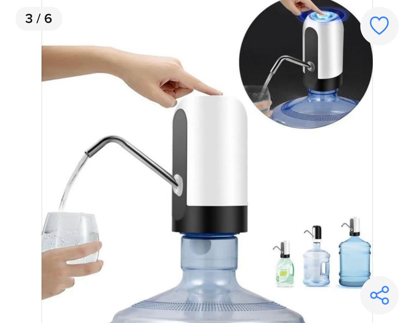 DISPENSADOR DE AGUA RECARGABLE