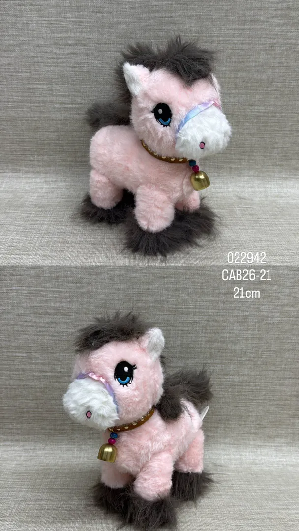 CABALLO BEBE ROSA 21 CM