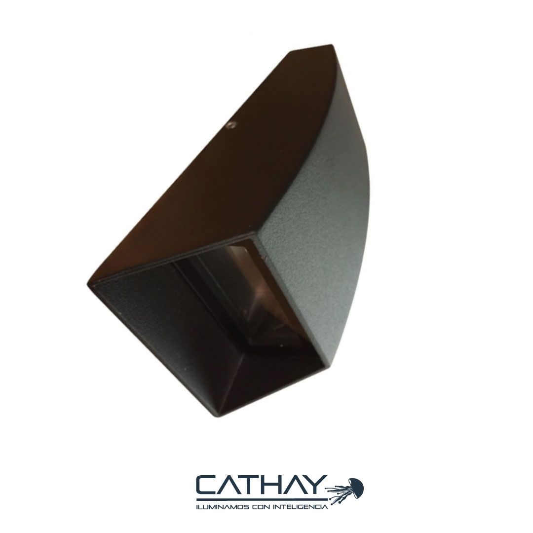 APLIQUE LED DE PARED IRREGULAR NEGRO MATE 