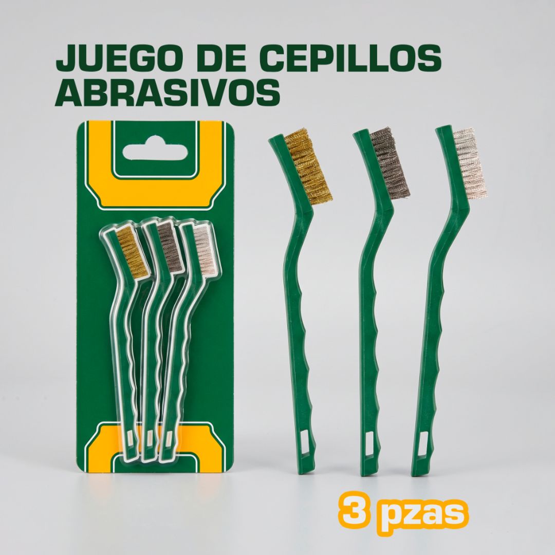 JUEGO DE CEPILLOS DE ALAMBRE ABRASIVOS 7" (3 PIEZAS)