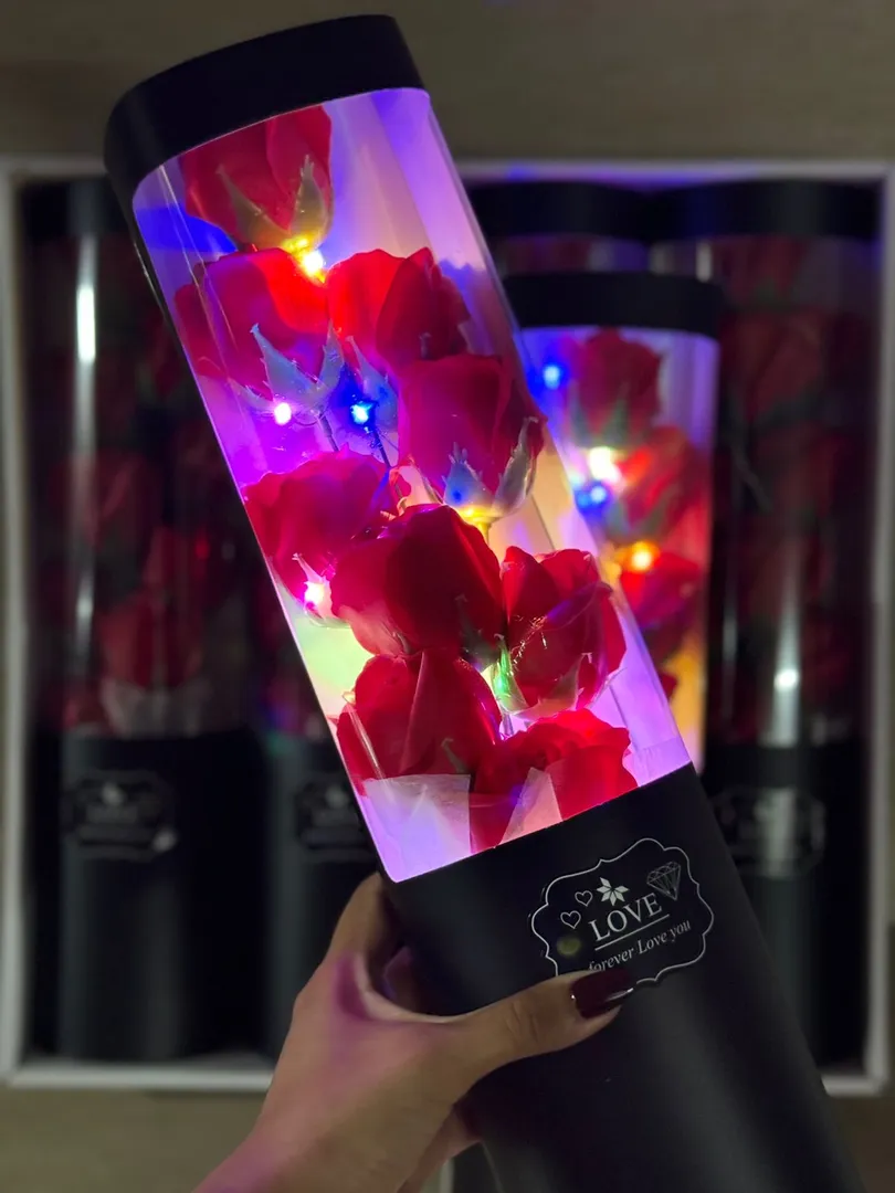 000 RAMO ROSAS ARITFICIALES CON LUZ