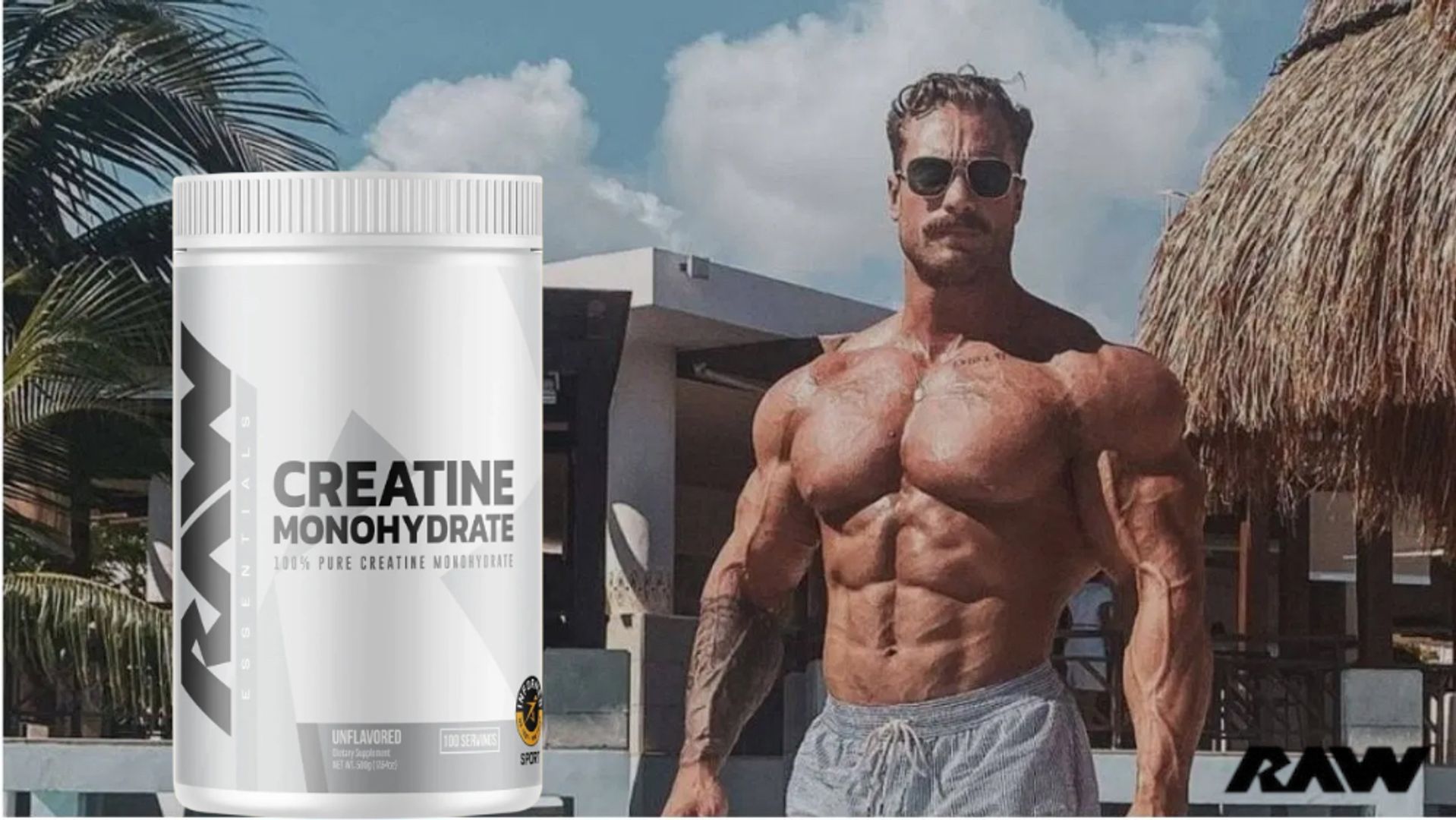 Raw creatina 500 gramos 