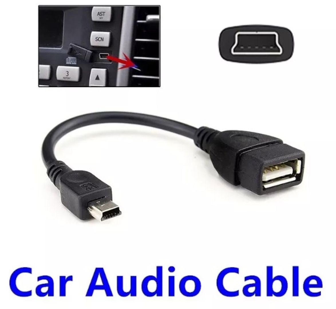 Cable OTG 5 pines (MiniUSB) a USB Hembra