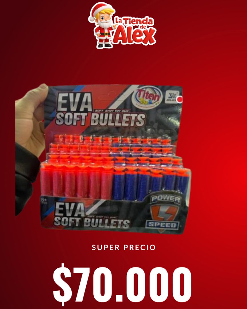  Pack Gigante EVA Soft Bullets