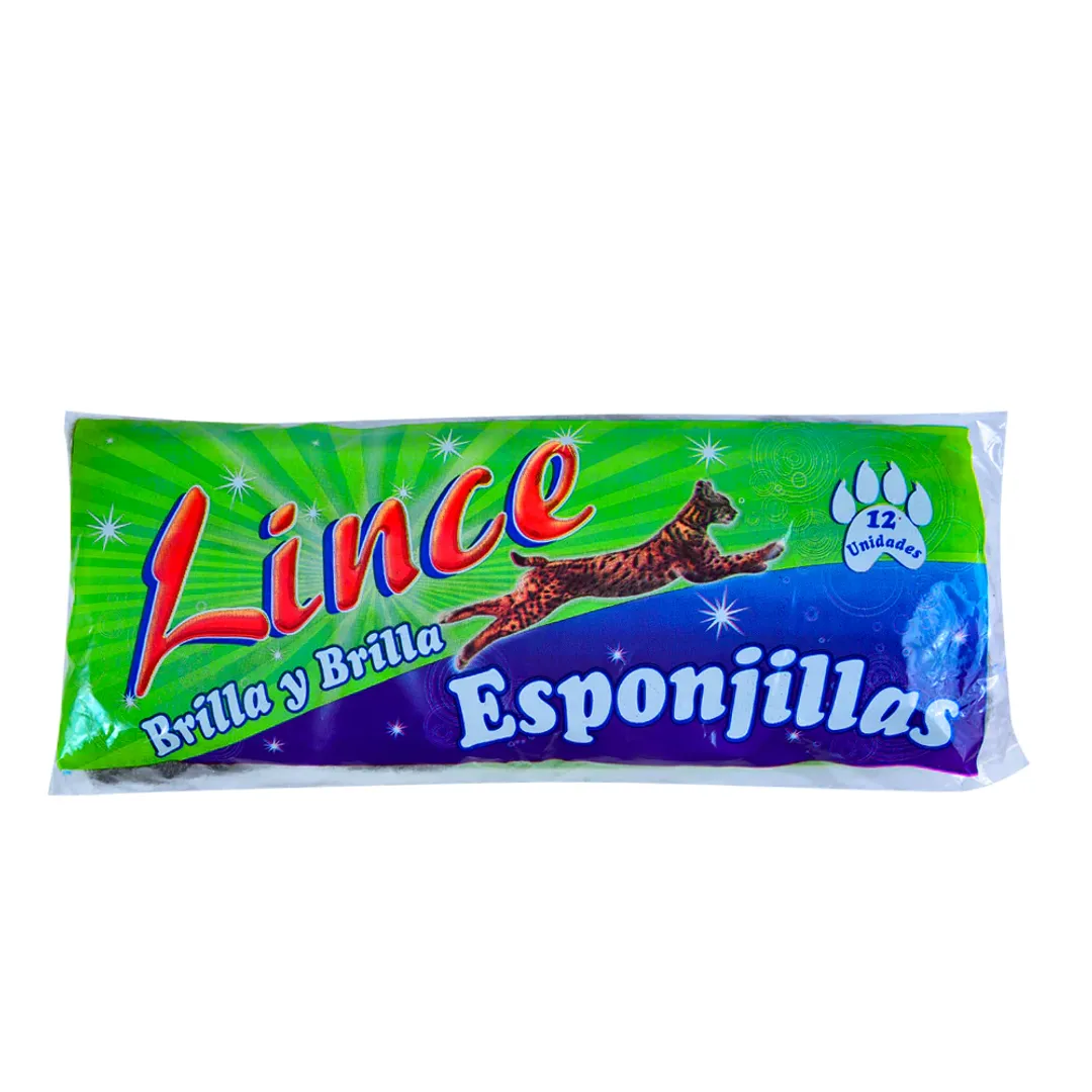 ESPONJILLA LINCE PAQ X 12 UND