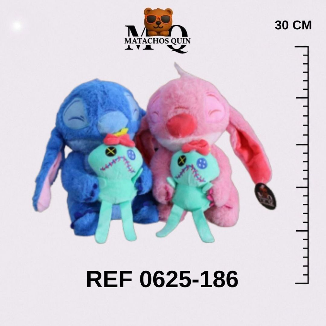 STITCH & ANGELA CON MOSNTRUO
