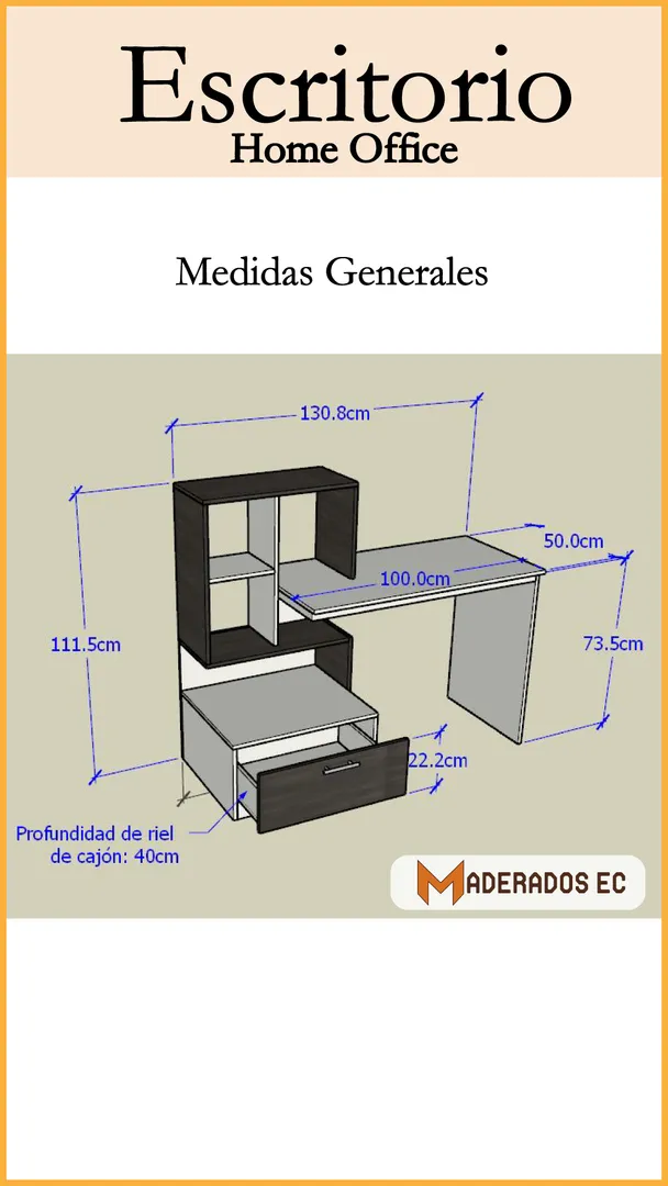 Escritorio - modelo Home Office