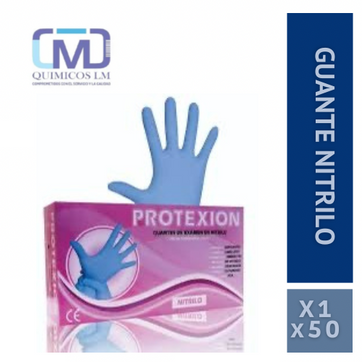 Imagen del producto GUANTE NITRILO AZUL 