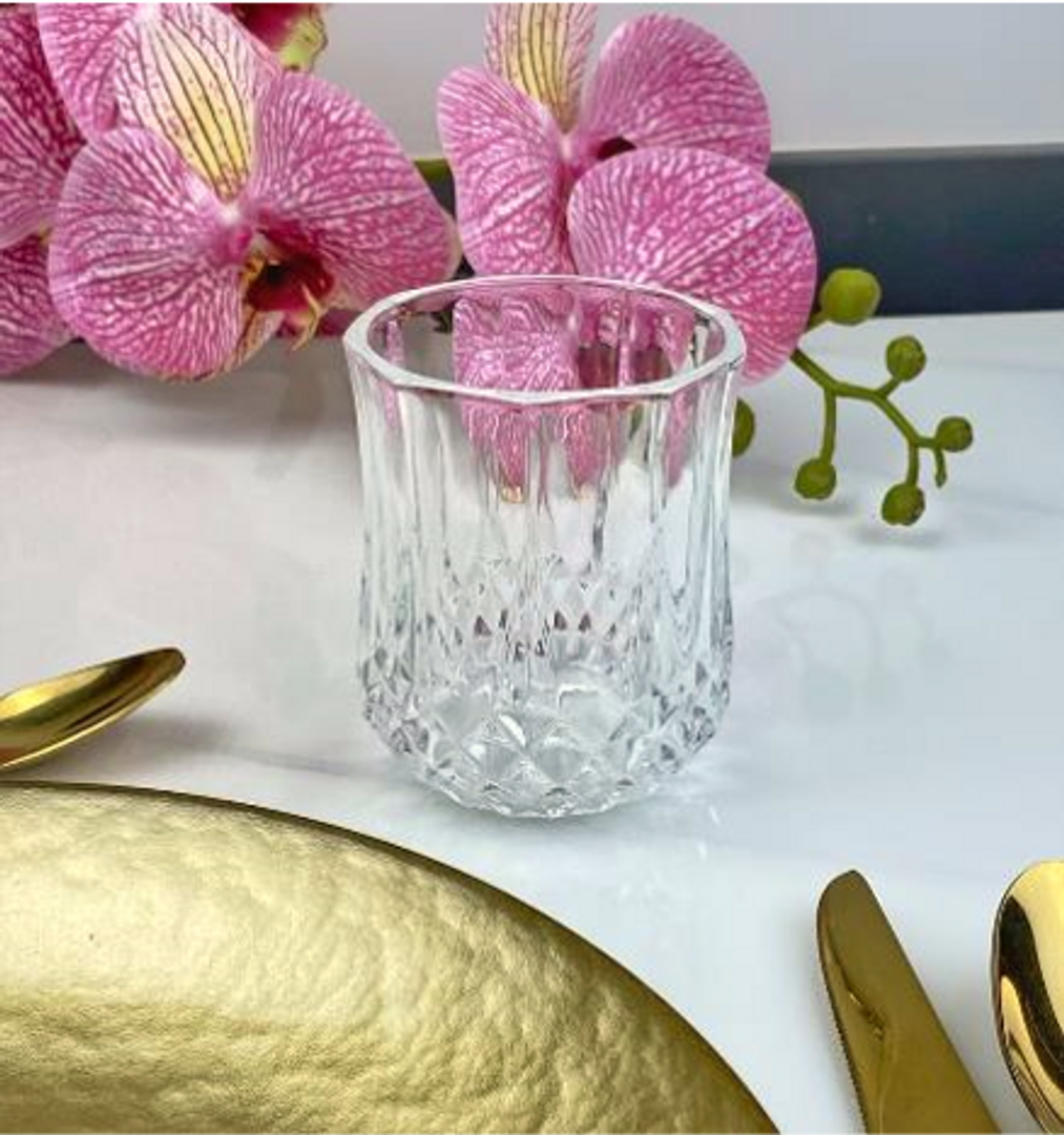  VASO CORTO RAYAS TRANSPARENTE