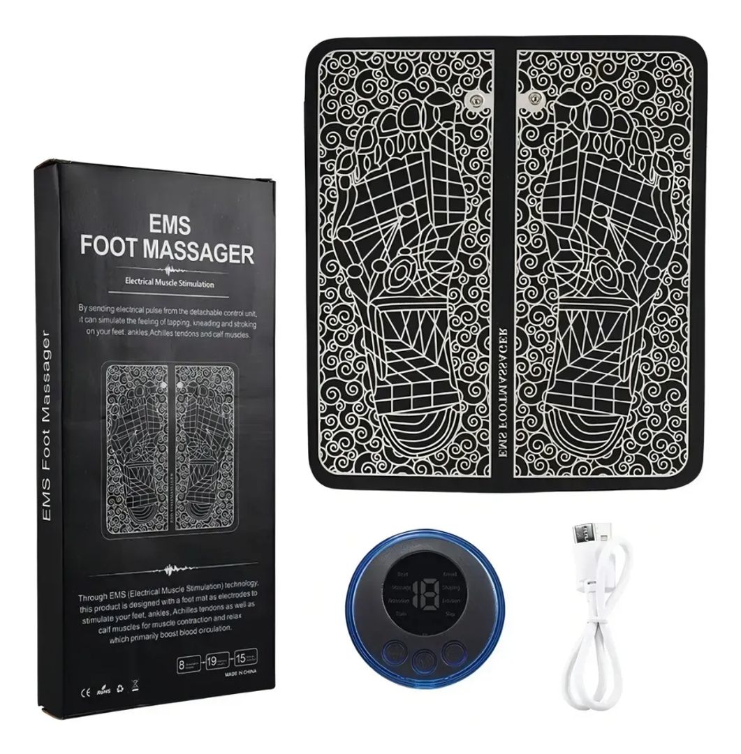 MASAJEADOR DE PIES ELECTRICO PORTATIL EMS RECARGABLE 
